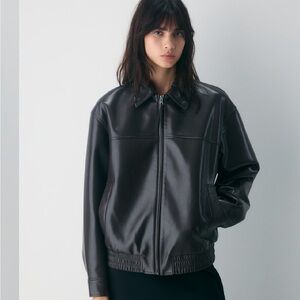 Aritzia Black Bomber Jacket NWT!